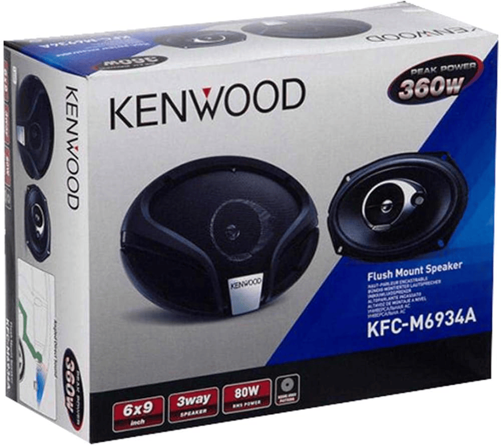 KFC-M6934A 6x9", 3-way Flush-Mount Speaker System