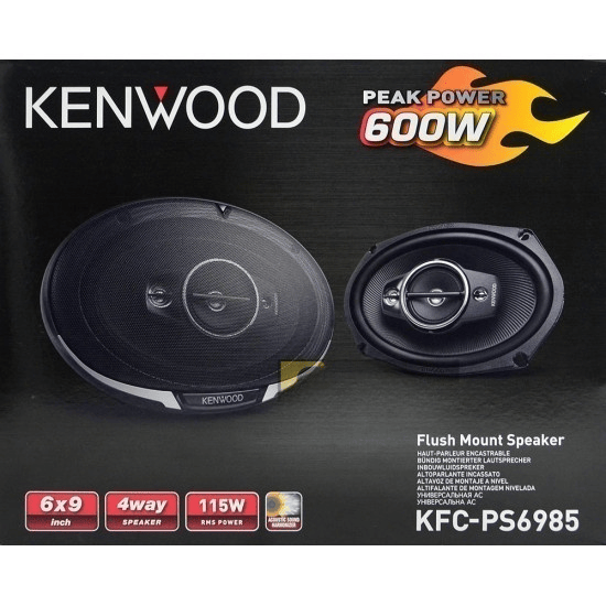 KENWOOD KFC-PS6985 6 x 9 inch 4 Way Speakers Audio Coaxial Speakers Stereo