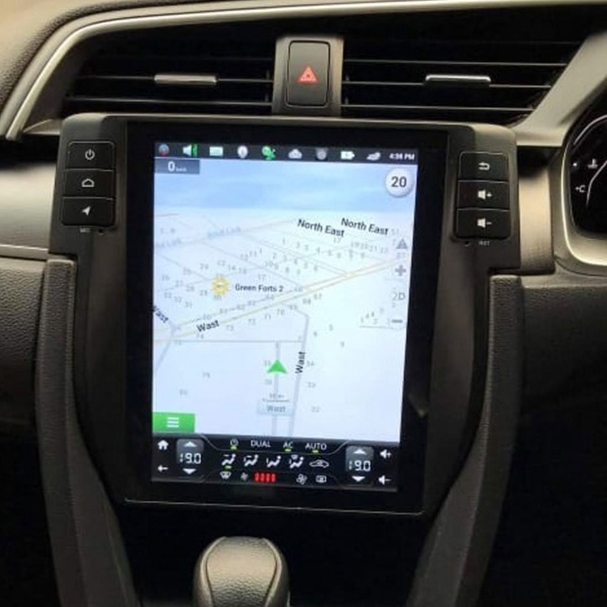 Honda Civic Tesla X Style Android Multimedia For 2016 - 2021
