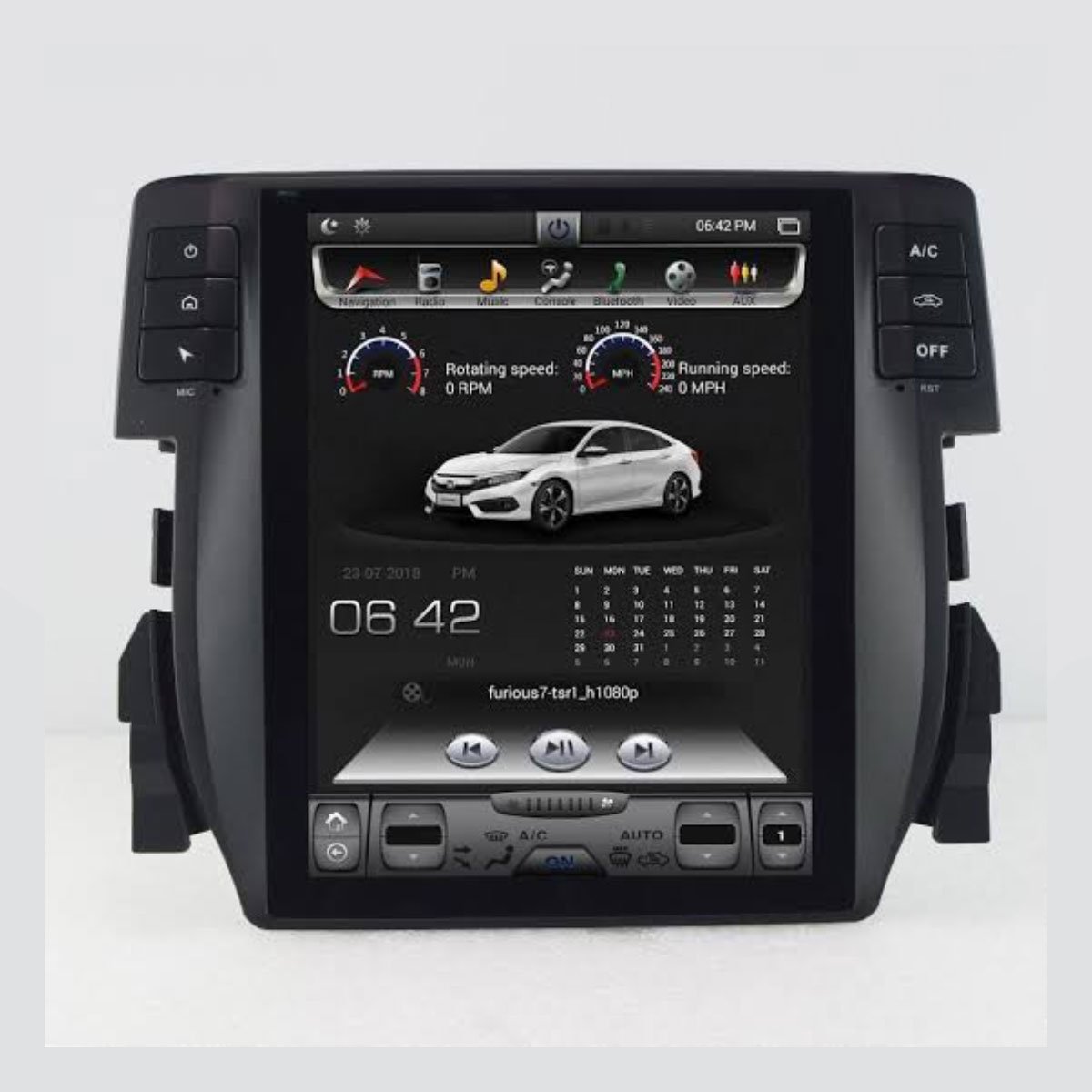 Honda Civic Tesla X Style Android Multimedia For 2016 - 2021 - Image 3