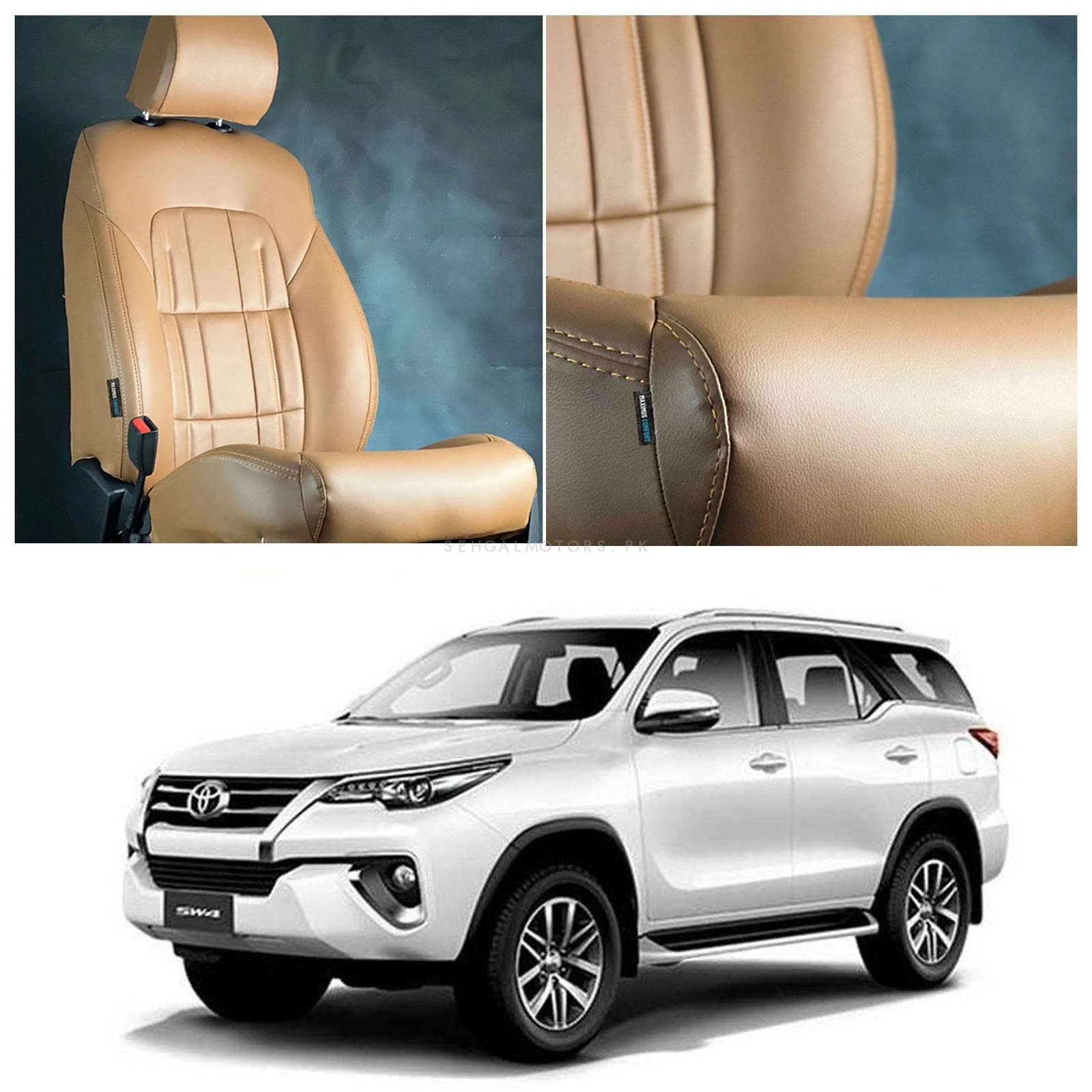 Toyota Fortuner 2013–2017 China Rexine Seat Covers | Durable & Stylish Leather Look