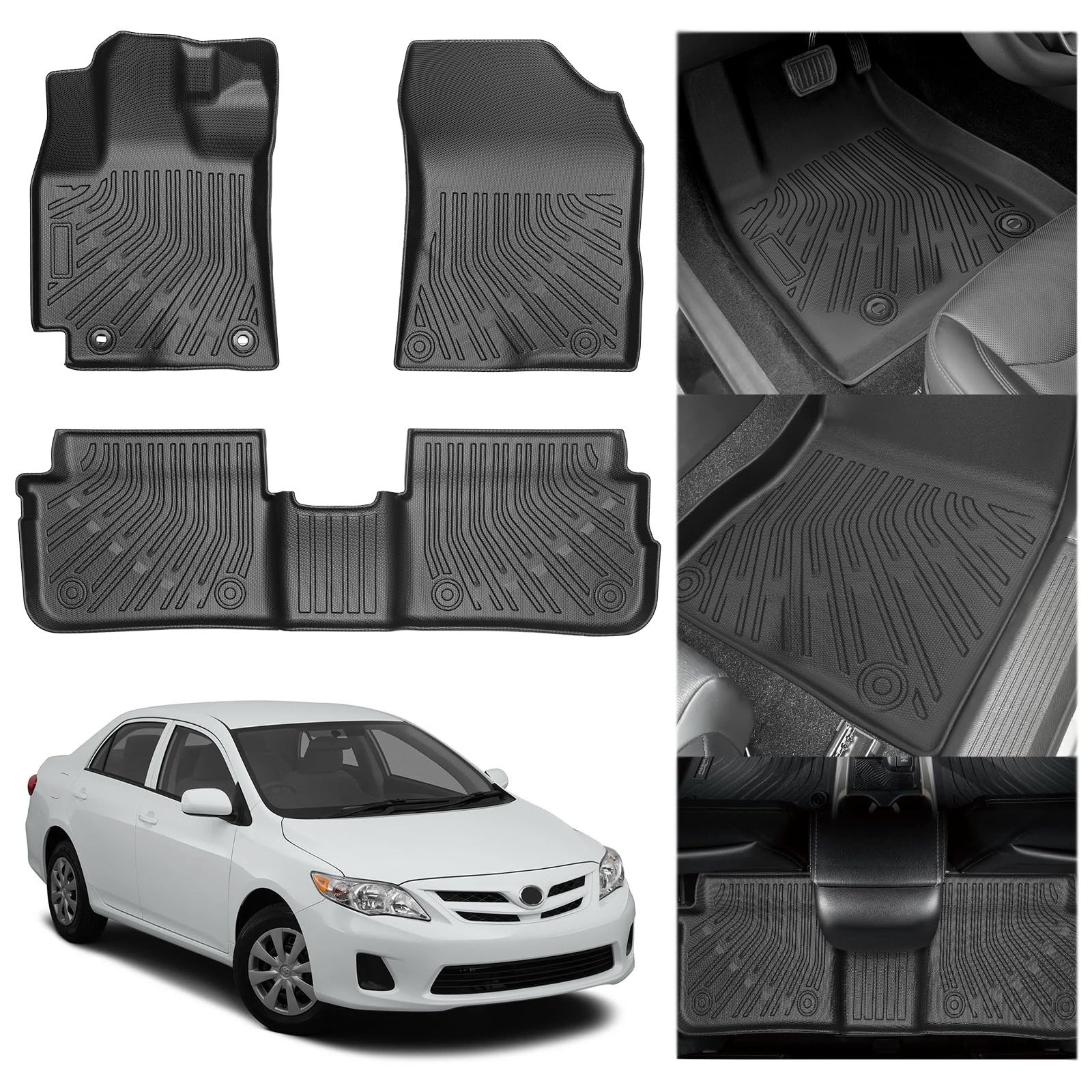 Toyota Camry 2009–2012 Custom Fit Rubber Floor Mats
