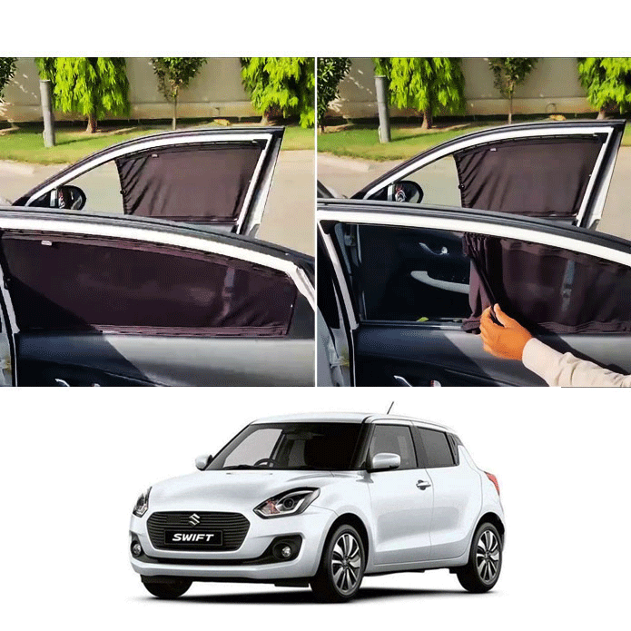 Suzuki Swift 2020–2025 Custom Fit Car Curtains – Premium Sunshade Set