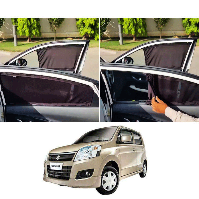 Suzuki Wagon R 2014–2025 Custom Fit Car Curtains | Premium Sunshade Set