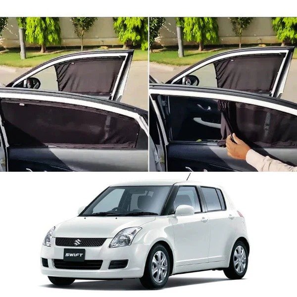 Suzuki Swift 2007–2018 Custom Fit Car Curtains – Premium Sunshade Set