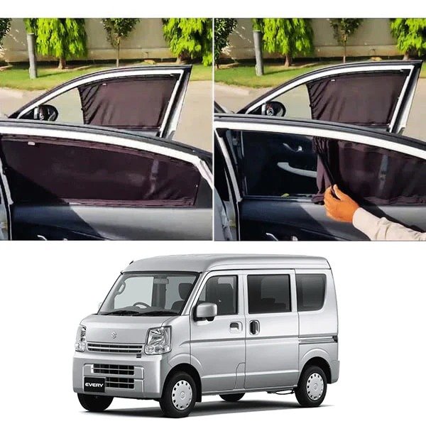 Suzuki Every 2024–2025 Custom Fit Car Curtains – Premium Sunshade Set