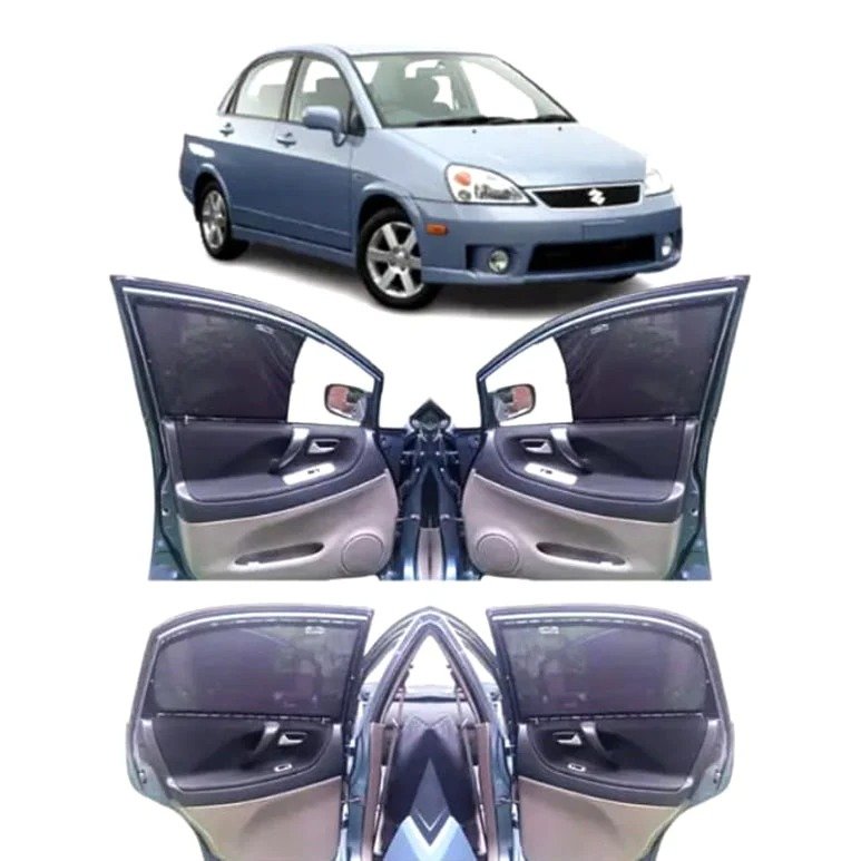 Suzuki Liana 2007–2009 Custom Fit Car Curtains | Premium Sunshade Set