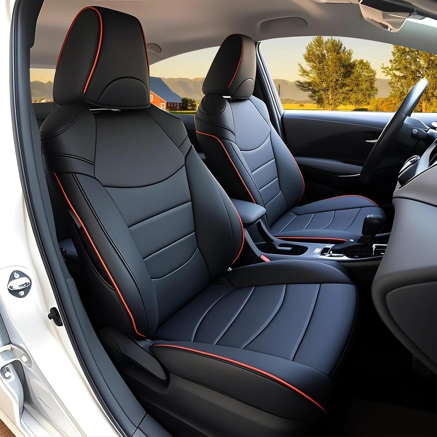Toyota Camry 2013–2018 Gum Rexine Seat Covers | Foam-Backed Comfort