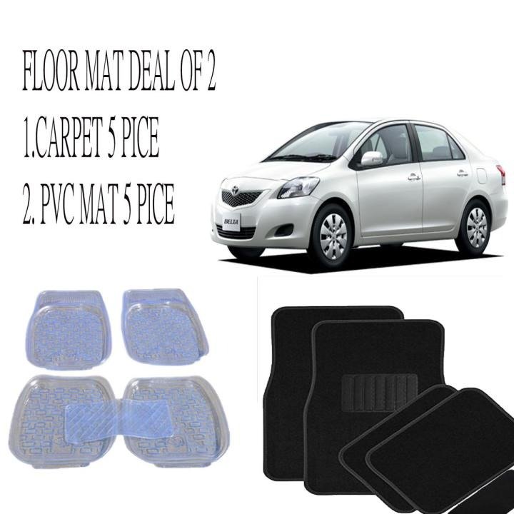 Toyota Belta Custom Fit Rubber Floor Mats