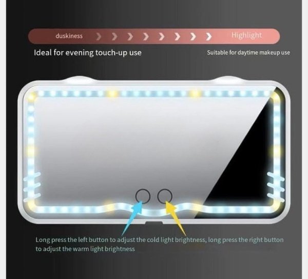 Led Car Mounted Vanity Makeup Mirror Light - Image 3