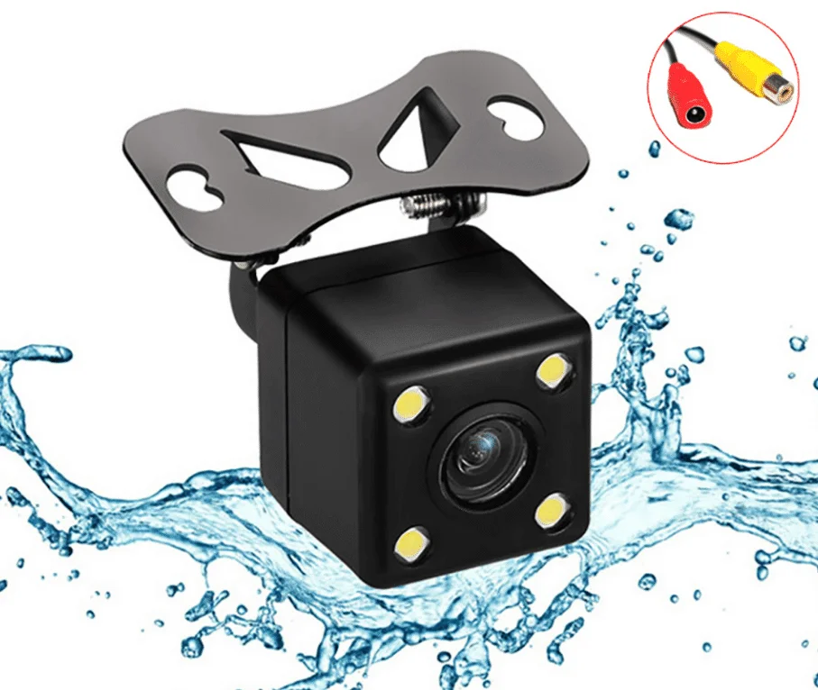 Car Rear View Camera | HD Night Vision Camera 4 LED | Waterproof Built-in Scale Line - Image 2